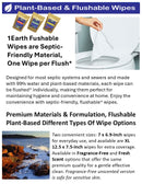 Medicinal Wipes, Womens SweatReducer, 1Earth, Case of 6 Packs of 16 (96 Wipes)