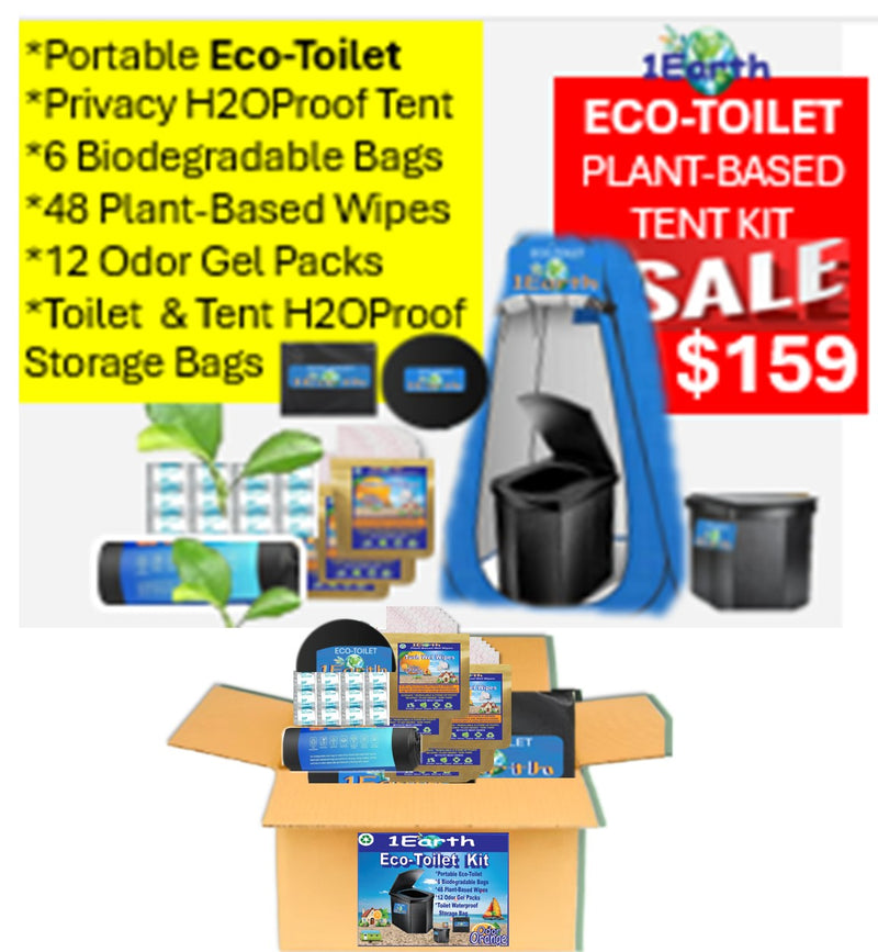 Eco-Toilet Kit with Tent, 1Earth