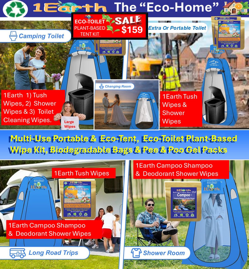 Eco-Toilet Kit with Tent, 1Earth