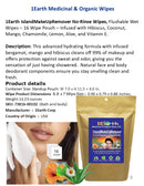 Medicinal Wipes, IslandMakeUpRemover, 1Earth, Pack of 16