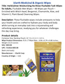 Medicinal Wipes, RooibosRefresh, 1Earth, Case of 6 Packs of 16 (96 Wipes)