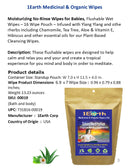 Medicinal Wipes, IslandMeditation, 1Earth, Case of 6 Packs of 16 (96 Wipes)