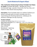 Medicinal Wipes, HerbCalmerTush, 1Earth, Pack of 16