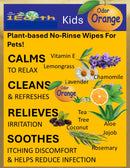 Medicinal Wipes, PetsOdorOrange, 1Earth, Pack of 16