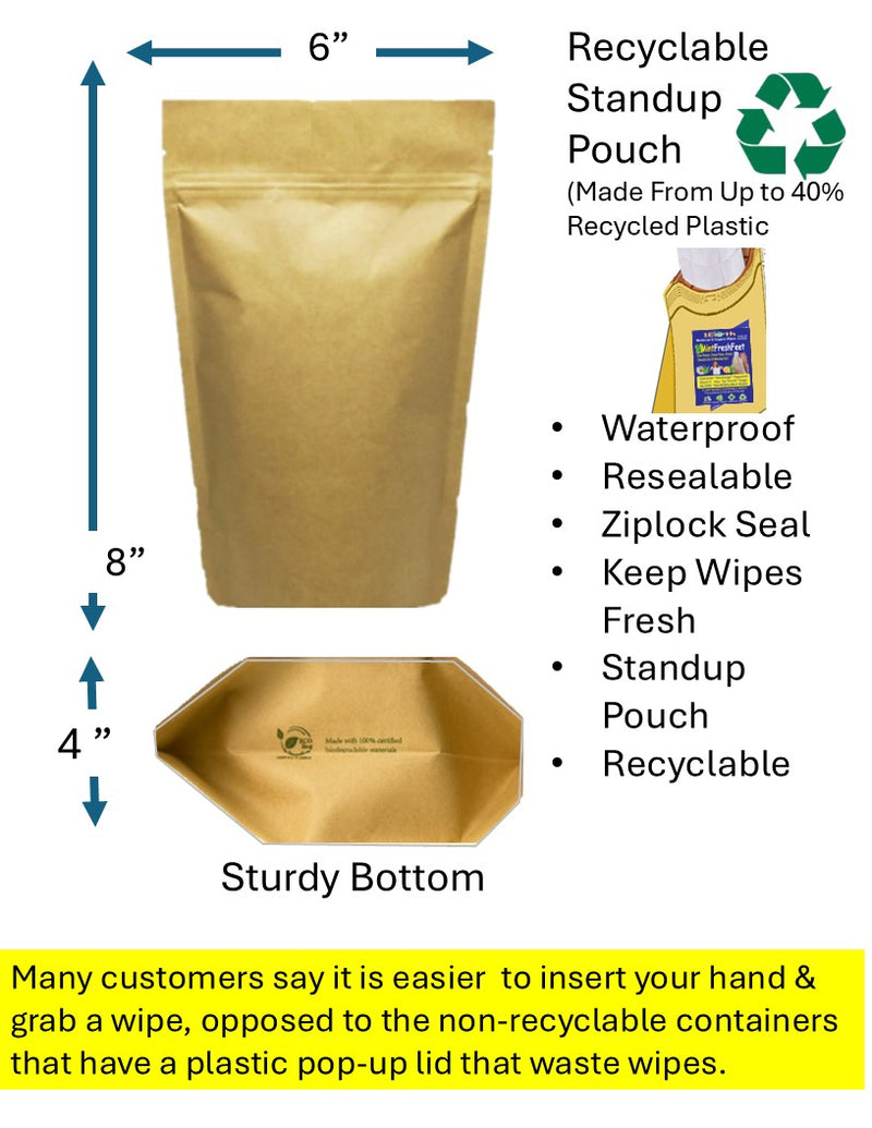 Medicinal Wipes, BugRepelCalmer, 1Earth, Case of 6 Packs of 16 (96 Wipes)