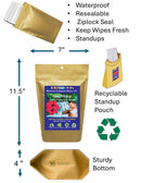 Medicinal Wipes, HawaiiHibiscus, 1Earth, Pack of 16