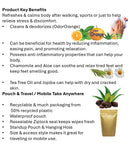 Medicinal Wipes, IslandSpaStress, 1Earth, Case of 6 Packs of 16 (96 Wipes)