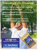 Medicinal Wipes, Mens SweatReducer, 1Earth, Case of 6 Packs of 16 (96 Wipes)