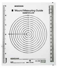 McKesson Wound Measuring Guide 5 X 7 Inch 5 X 7 Inch Clear Plastic , 533-30012100 - Pack of 100