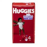 Huggies Snug & Dry Baby Diaper Tab Closure Size 4 Disposable Heavy Absorbency, 10518 - PACK OF 12