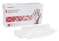 Exam Glove, McKesson, Small NonSterile Vinyl Standard Cuff Length Smooth Clear, 14-114 - Case of 1000