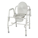 Knocked Down Commode Chair drive Drop Arm Steel Frame Back Bar, 11125KD-1 - EACH