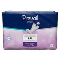 Prevail Daily Pads Overnignt  Bladder Control Pad 16 Inch Length Heavy Absorbency Polymer One Size Fits Most Female Disposable, PVX-120 - Pack of 30
