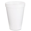 Dart Foam Cup, 12 Ounce Drinking Cup, 25 Per Pack, White, Dart 12J12