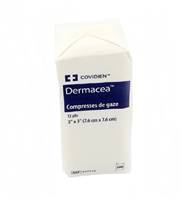 Dermacea Gauze Sponge Cotton 12-Ply 3 X Inch Square NonSterile, 441219 - CASE OF 4000