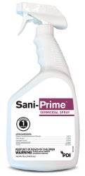 Sani-Prime Surface Disinfectant Cleaner, Germicidal Liquid 32 oz. Bottle Alcohol Scent, X12309 - Case of 9