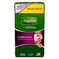 Depend Adult Underwear Pull On Large Disposable Heavy Absorbency, 12537 - Pack of 28