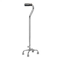 drive Small Base Quad Cane Aluminum 30 to 39 Inch Height Chrome, 10301-4 - CASE OF 4