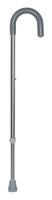 Round Handle Cane, Chrome Finish, Adjustable Height, Aluminum