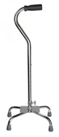 Large Base Quad Cane, McKesson, Steel 29 to 37-1/2 Inch Height Chrome, 146-10300-4 - EACH