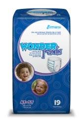 Wonder Pants Toddler Training Pants Pull On 4T to 5T Disposable Heavy Absorbency, WP9001/1 - Pack of 19