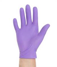 Purple Nitrile-Xtra Exam Glove Small Sterile Pair Nitrile Extended Cuff Length Textured Fingertips Purple Chemo Tested, 14260 - Box of 50