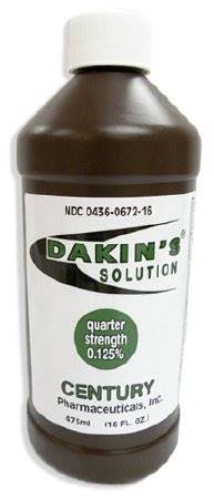 Dakin's Quarter Strength Wound Antimicrobial Cleanser 16 oz. Bottle, 00436067216 - EACH