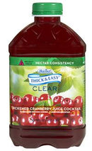 Thick & Easy Thickened Beverage 46 oz. Bottle Cranberry Juice Cocktail Flavor Ready to Use Nectar Consistency, 15813 - EACH