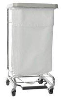 Hamper Stand, McKesson, Soiled Linen Rectangular Opening 30-33 gal Foot Pedal Self-Closing Lid, 03-159100 - EACH
