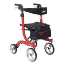 4 Wheel Rollator, Nitro, Red Tall Height Aluminum Frame, RTL10266-T - EACH