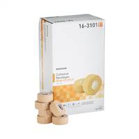 McKesson Cohesive Bandage 1 Inch X 5 Yard Standard Compression Self-adherent Closure Tan NonSterile, 16-3101 - CASE OF 30