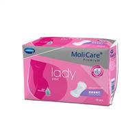 MoliCare Premium Bladder Control Pad Light Absorbency One Size Fits Most Female Disposable, 168634 - Pack of 14