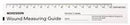 McKesson Wound Measuring Guide 6 Inch 6 Inch Paper , 533-LR - Pack of  50