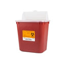 Sharps Container, 2 Gallon, Multi-purpose 1-Piece, Vertical Entry Lid, Medegen 8704
