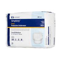 Simplicity Adult Underwear Pull On Small / Medium Disposable Moderate Absorbency, 1840- - Pack of 20