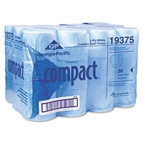 Compact Toilet Tissue, White 2-Ply Coreless Roll, 1000 Sheets, 19375