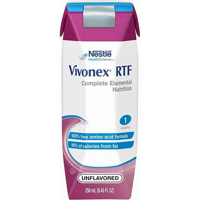 Vivonex RTF Formula, 1 Cal, Unflavored, 250 ml, Nestle 36250000 - Case of 24