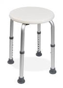 McKesson Shower Stool Without Arms Aluminum Frame Backrest 13-1/2 to 21 Inch Height, 146-RTL12004KD 