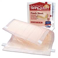Tranquility Peach Sheet Underpad 21-1/2 X 32-1/2 Inch Disposable Polymer Heavy Absorbency, 2074 - Case of 96