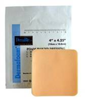 DermaFoam Foam Dressing 6 X Inch Square Non-Adhesive without Border Sterile, 00292E - BOX OF 10