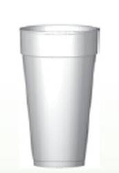 WinCup Drinking Cup 20 oz. White Styrofoam Disposable, 20C18 - CASE OF 500