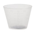 Graduated Medicine Cups, 1 OZ, Translucent, 100 Count Sleeve, McKesson 12146