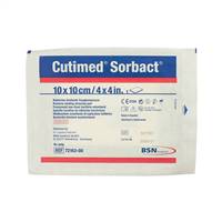 Cutimed Sorbact Antimicrobial Wound Dressing 4 X Inch 40 per Pack Pad Sterile, 7216200 - SOLD BY: PACK OF ONE