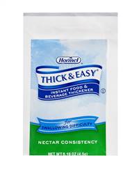 Thick & Easy Food and Beverage Thickener 16 oz. Individual Packet Unflavored Ready to Mix Nectar Consistency, 21929 - Case of 100