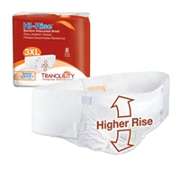 Tranquility Hi-Rise Bariatric Brief, 3XL, 64" to 96" Waist, Heavy Absorbency, 2192