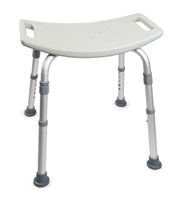 Bath Bench, McKesson, Fixed Handle Aluminum Frame Without Backrest 15-1/2 to 19-1/2 Inch Height, 146-RTL12203KDR - EACH