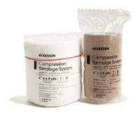 McKesson 2 Layer Compression Bandage System 4 Inch X 6-4/5 Yard Self-adherent Closure Tan , 1006 - EACH
