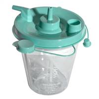 Sunset Healthcare Suction Canister 800 mL Sealing Lid, RES023 - CASE OF 10