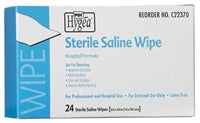 Hygea Saline Wipe Individual Packet Saline Unscented 24 Count, C22370 - Case of 576
