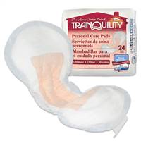 Tranquility Ultimate Bladder Control Pad 13-1/2 Inch Length Heavy Absorbency Polymer One Size Fits Most Unisex Disposable, 2381 - Case of 96